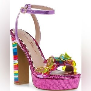 Betsey Johnson Noemi Butterfly Block Heels